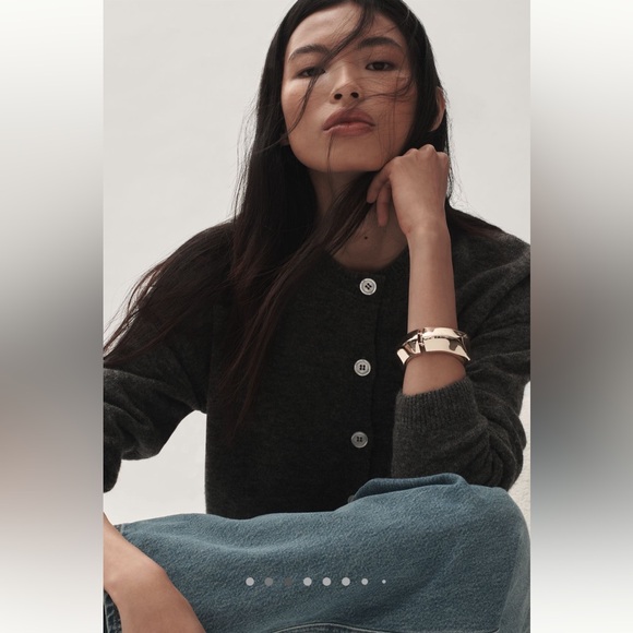 Anthropologie Crew-Neck Cardigan Sweater - Picture 2 of 6